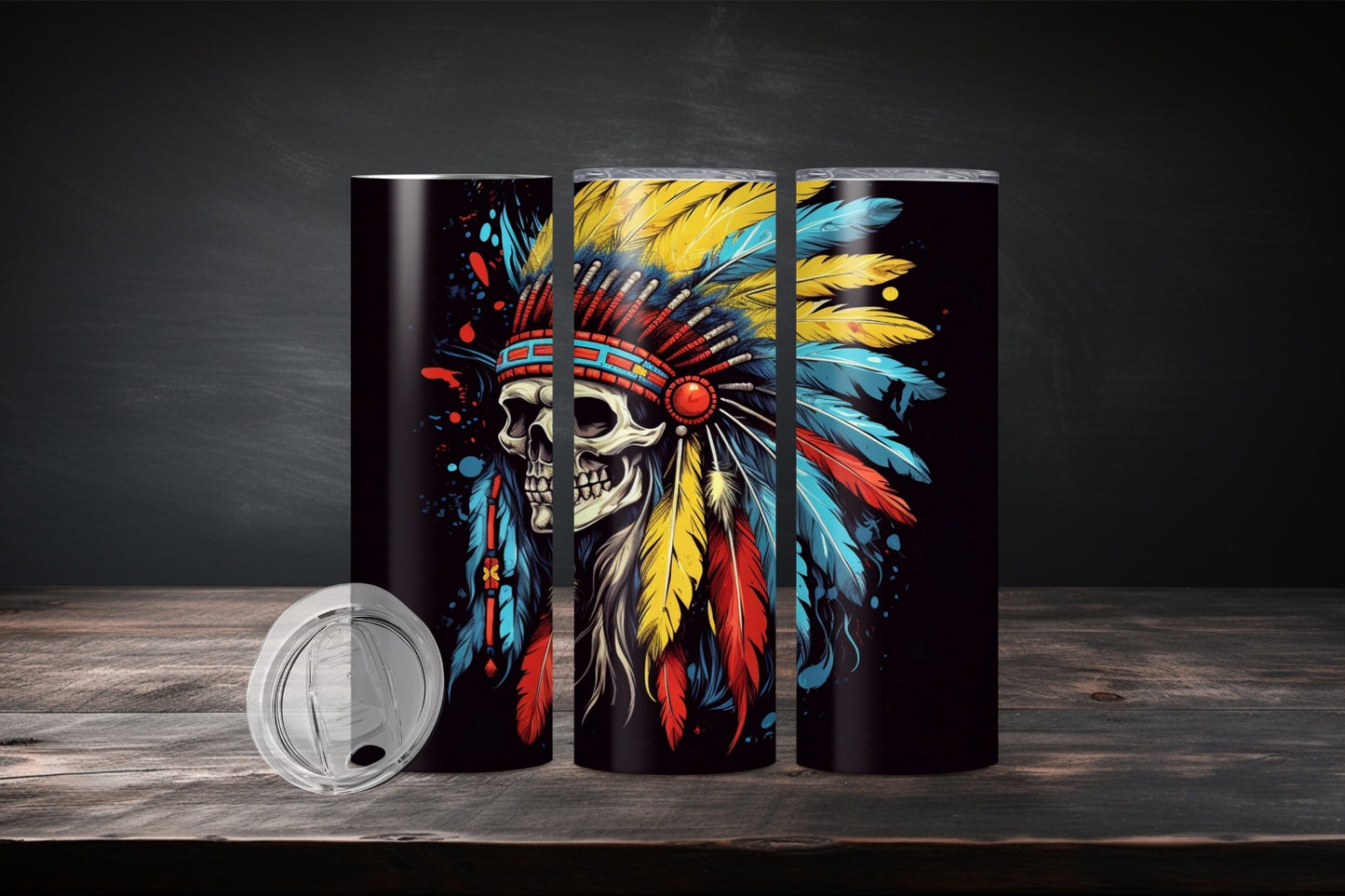 20oz Native American Design 7502
