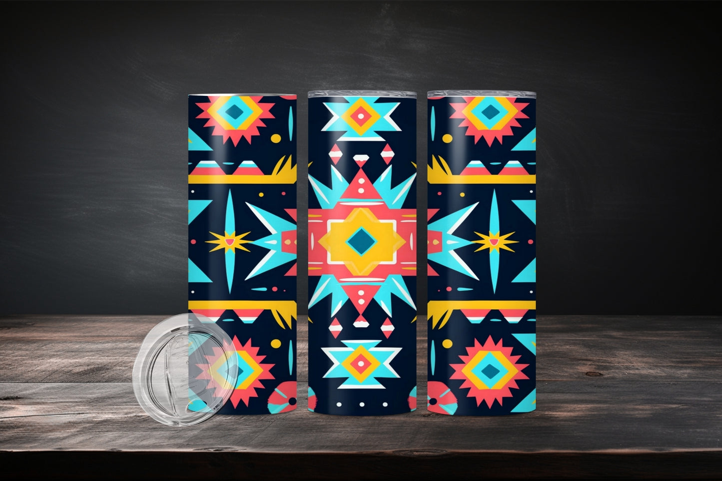 20oz Native American Design 7506