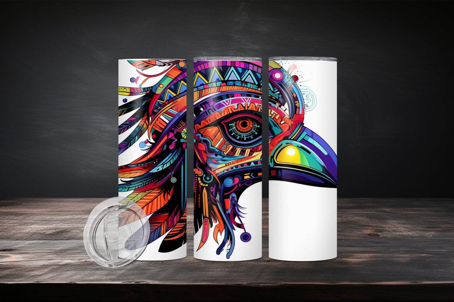 20oz Native American Design 7514