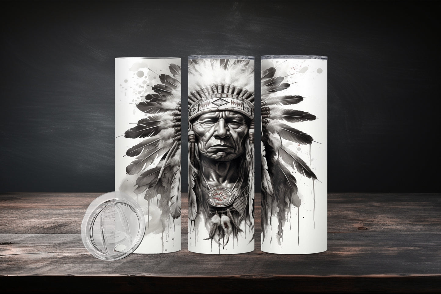 20oz Native American Design 7515