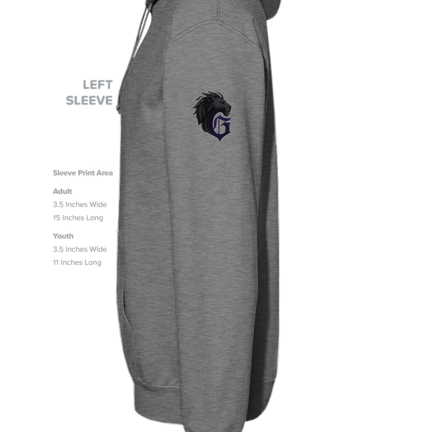 GRAPHITE HEATHER - SLEEVE_LEFT