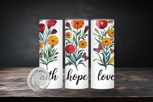 20oz Faith Hope Love