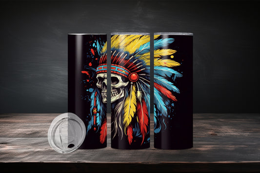 20oz Native American Design 7502