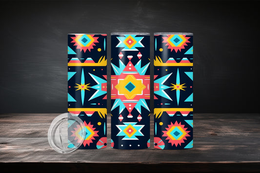 20oz Native American Design 7506