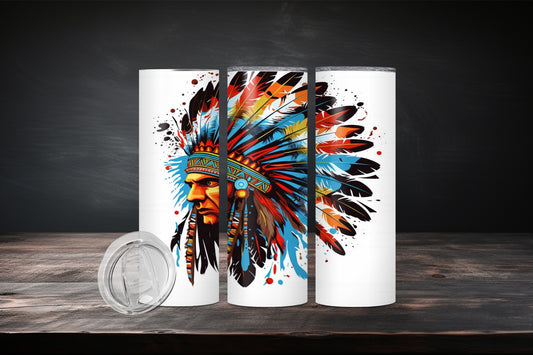 20oz Native American Design 7510