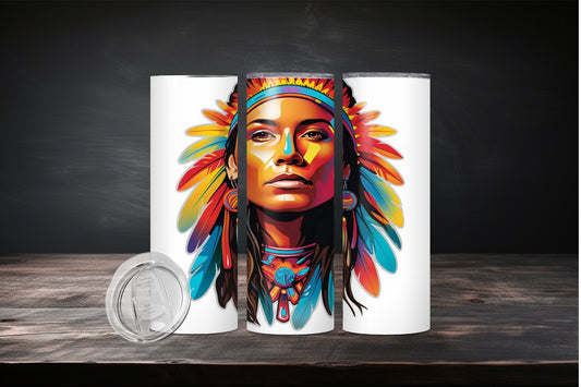 20oz Native American Design 7511