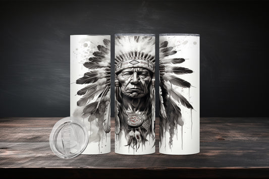 20oz Native American Design 7515