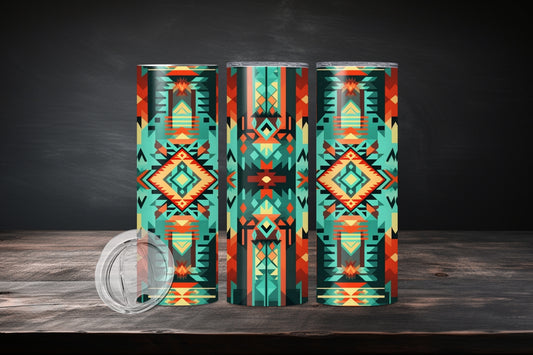 20oz Native American Design 7517