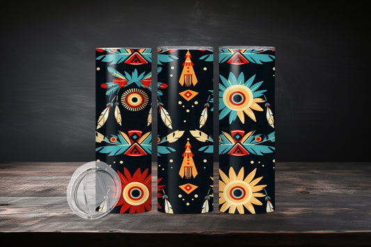 20oz Native American Design 7520