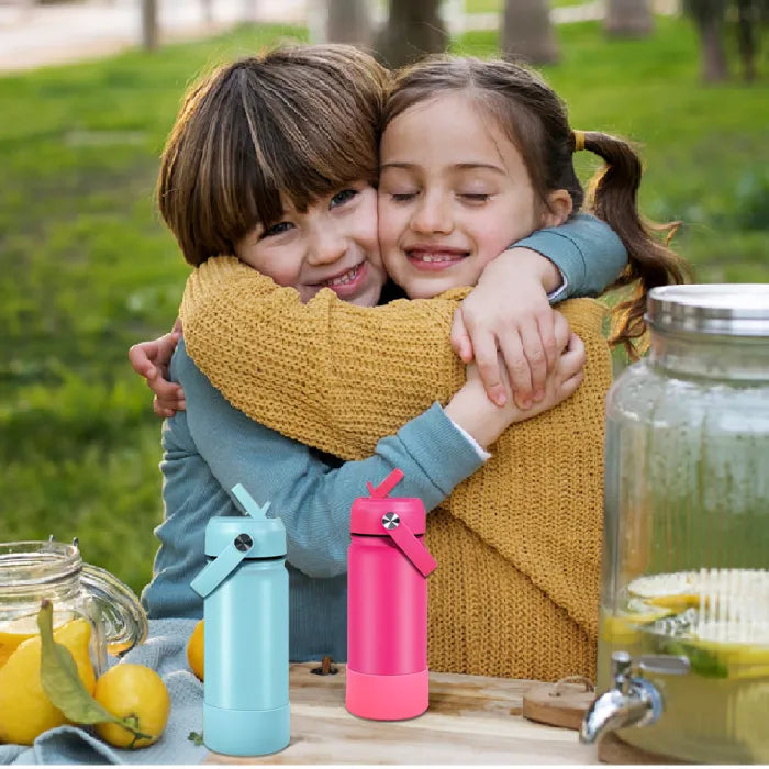 Custom Laser Engraved 18oz Water Bottles – Silicone Non-Slip Bottom | Case of 25